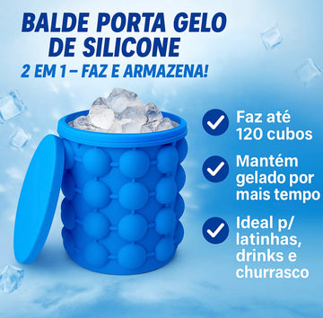 Mini Balde de Gelo Silicone