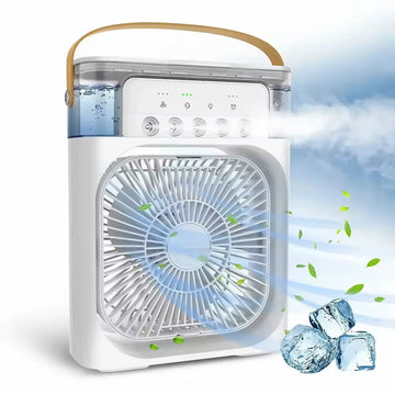 Climatizador Ar Portátil USB 3 em 1 Umidificador Ventilador Mini Ar Condicionado