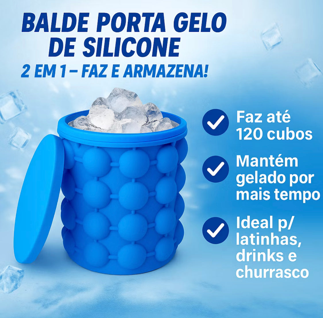 Mini Balde de Gelo Silicone