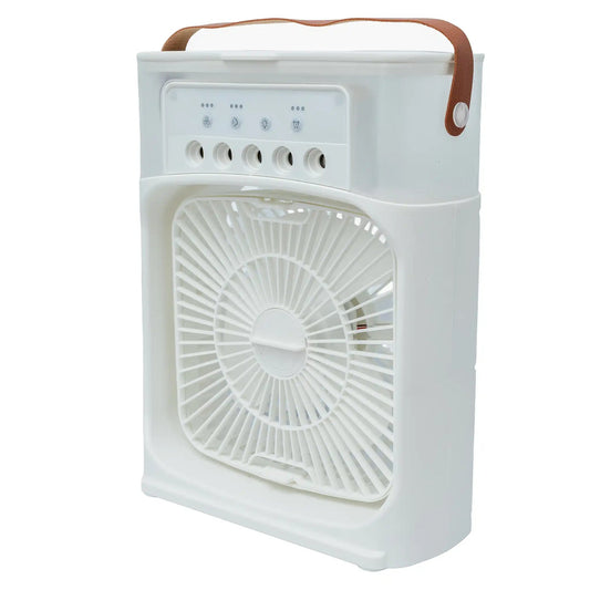 Climatizador Ar Portátil USB 3 em 1 Umidificador Ventilador Mini Ar Condicionado
